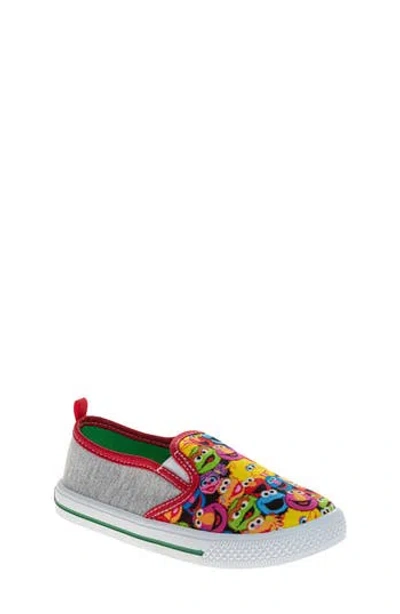 Josmo X Sesame Street® Kids' All Your Friends Slip-on Sneaker In Red Multi