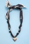 Josslyn By Wall To Wall Women's Handcrafted Scarf Necklaces In Black In Black