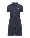 Jott Woman Mini Dress Midnight Blue Size M Cotton, Lycra In Blue
