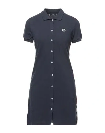 Jott Woman Mini Dress Midnight Blue Size M Cotton, Lycra