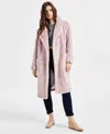 Jou Jou Juniors' Faux-fur Double-breasted Coat, Created For Macy's In Light Pink