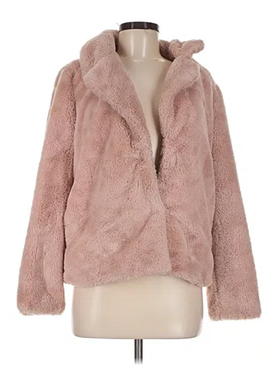 Pre-owned Joujou Faux Fur Jacket In Pink