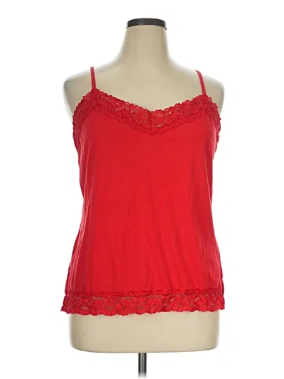 Pre-owned Joujou Tank Top Red Halter Neckline Tops