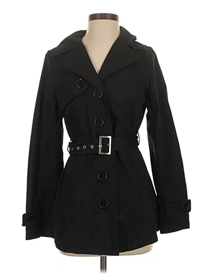 Pre-owned Joujou Trenchcoat In Black