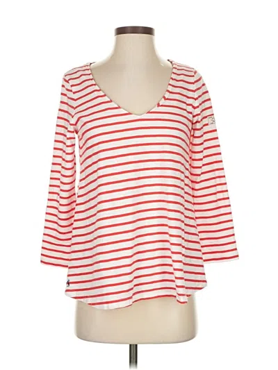 Pre-owned Joules 3/4 Sleeve T-shirt In Red
