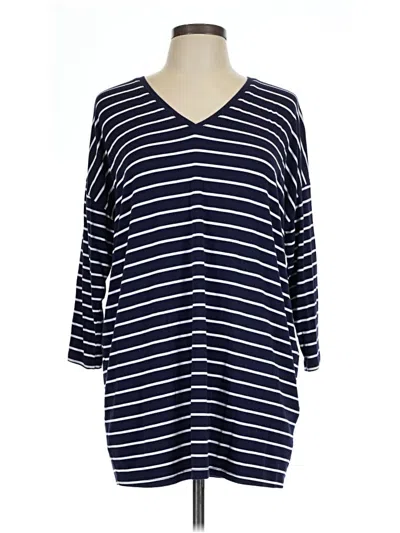 Pre-owned Joules 3/4 Sleeve T-shirt In Blue