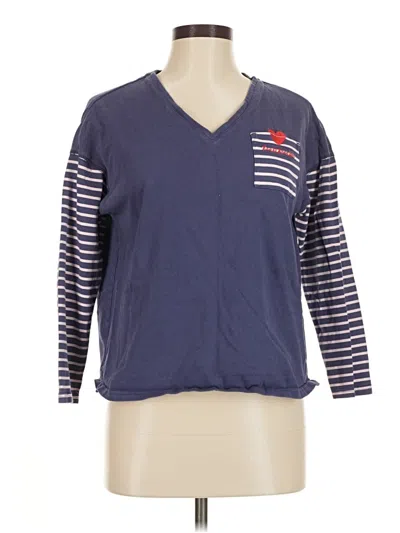 Pre-owned Joules 3/4 Sleeve T-shirt In Blue