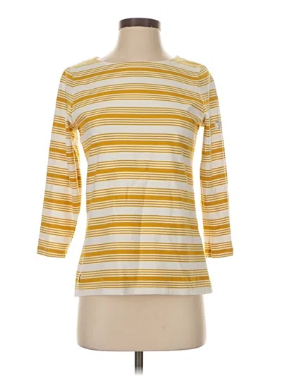 Pre-owned Joules 3/4 Sleeve T-shirt In Yellow