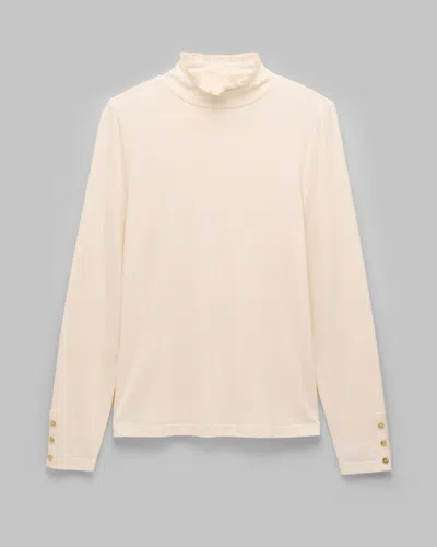 Joules Amy Womens Frill Neck Top In Cream
