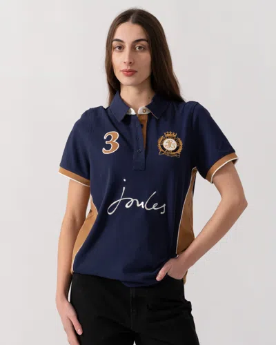 Joules Beaufort Womens Polo Shirt In Blue