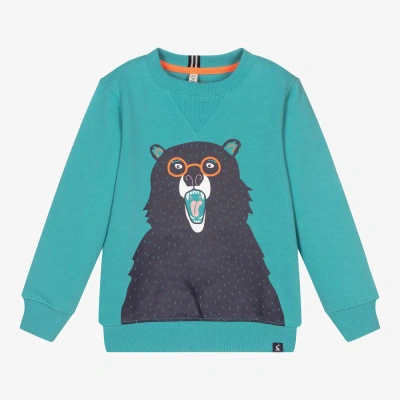 Joules Babies' Boys Blue Bear Sweatshirt