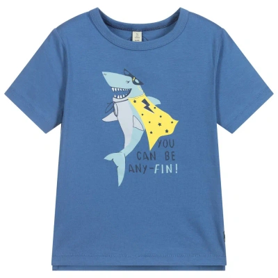 Joules Babies' Boys Blue Shark Print T-shirt