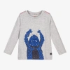 JOULES BOYS GREY COTTON MONSTER TOP