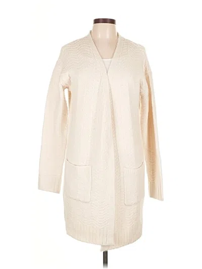 Pre-owned Joules Cardigan Sweater In White