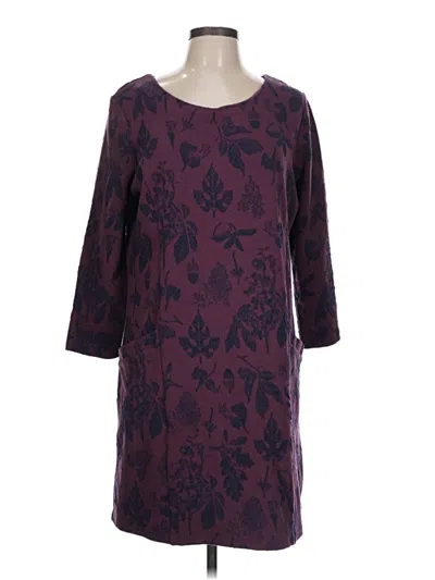 Pre-owned Joules Casual Dress In Burgundy