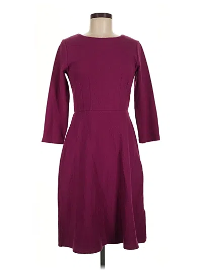 Pre-owned Joules Casual Dress In Burgundy