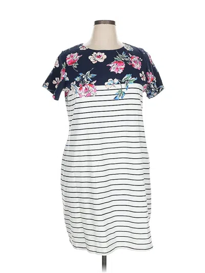 Pre-owned Joules Casual Dress In White