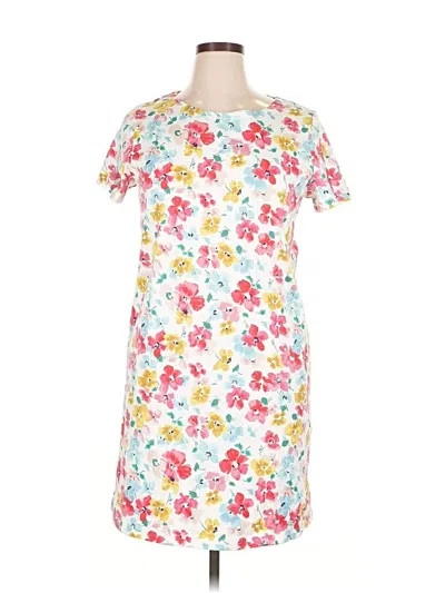 Pre-owned Joules Casual Dress In White