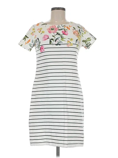 Pre-owned Joules Casual Dress In White