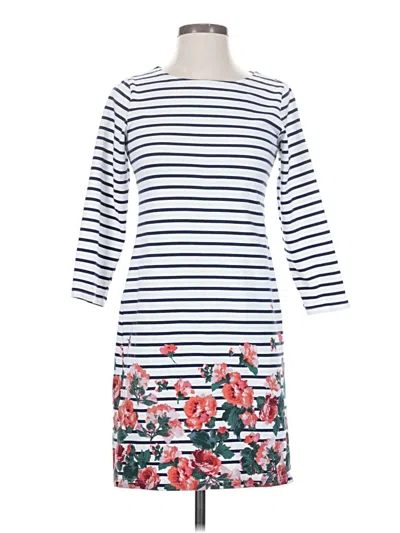 Pre-owned Joules Casual Dress In White