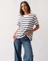 Joules Ellie Womens Short Sleeve Striped Top