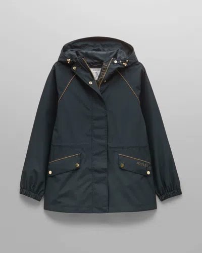 Joules Everdry Womens Packable Raincoat In Navy