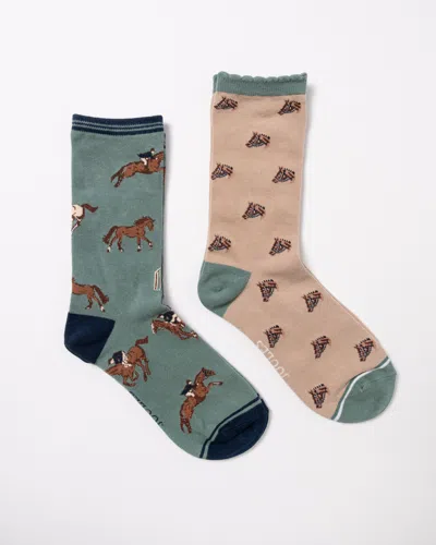 Joules Everyday 2 Pack Womens Socks In Multi