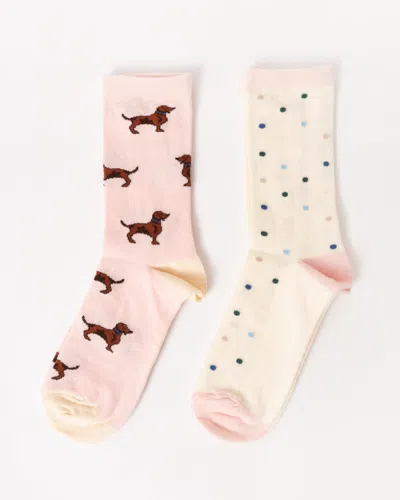 Joules Everyday 2 Pack Womens Socks In Multi