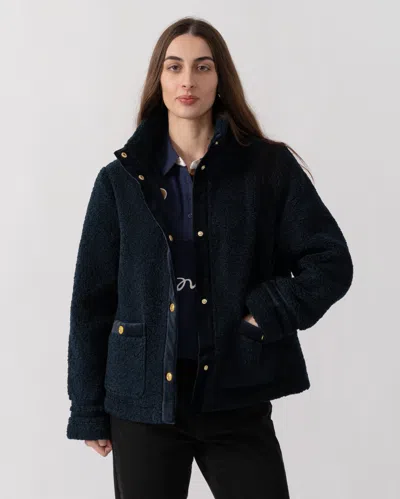 Joules Fleur Womens Jacket In Blue