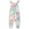 JOULES GIRLS PINK & BLUE VISCOSE PLAYSUIT