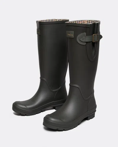 Joules Houghton Womens Adjustable Tall Wellies In Black