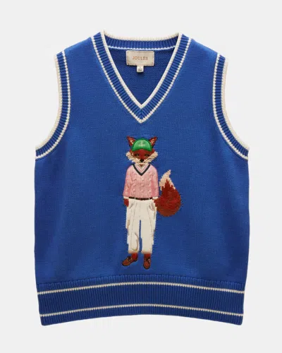 Joules Jonty Womens Tank Top In Blue