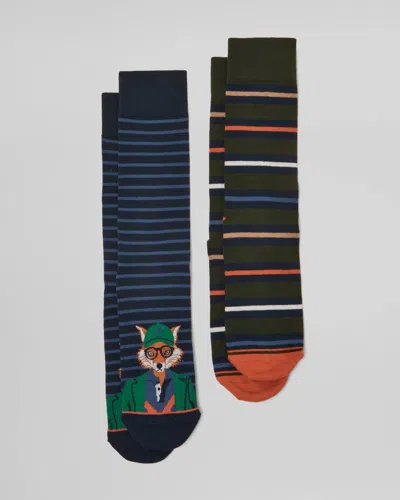 Joules Kingsbury 2-pack Mens Socks In Navy Jonty Fox