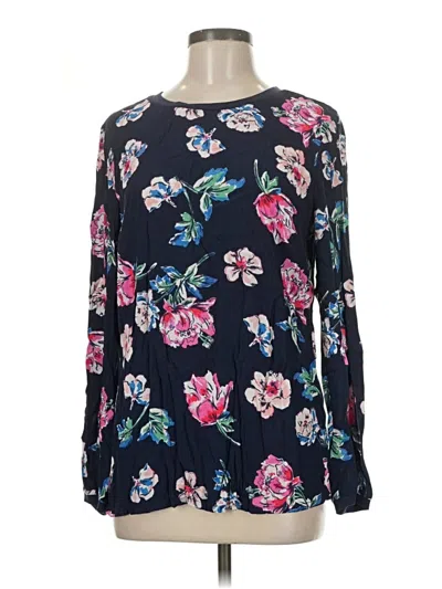 Joules Long Sleeve Blouse In Blue