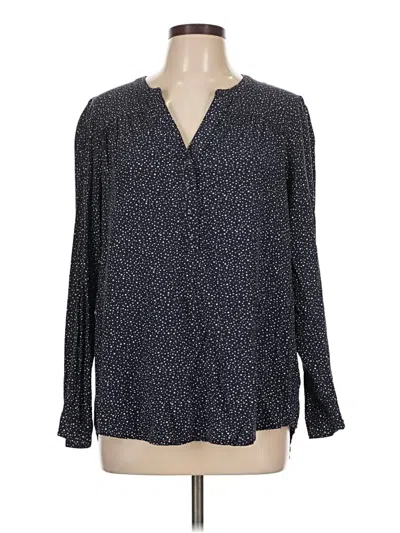 Pre-owned Joules Long Sleeve Henley Shirt In Blue