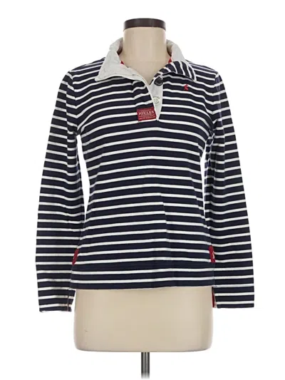 Pre-owned Joules Long Sleeve Polo Shirt In Blue