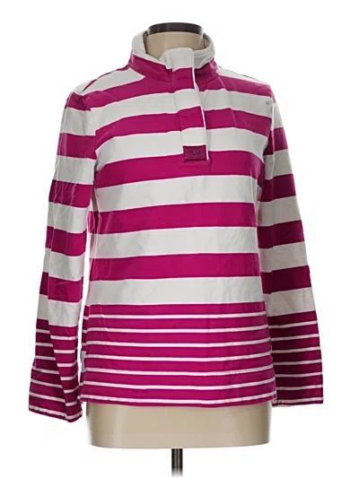 Pre-owned Joules Long Sleeve Polo Shirt In Pink