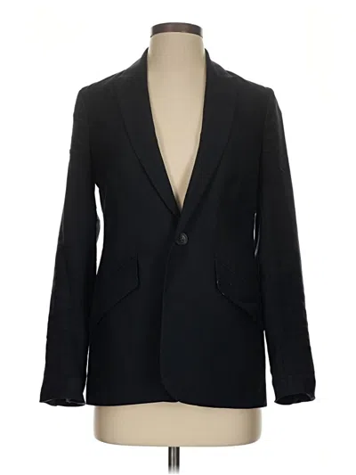 Pre-owned Joules Long Sleeve Top Black Plunge Neckline Tops