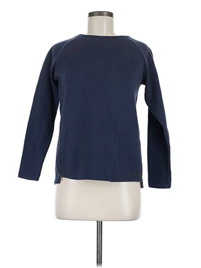 Pre-owned Joules Long Sleeve Top Blue Crew Neck Tops