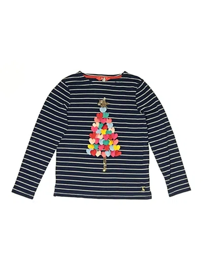 Pre-owned Joules Kids' Long Sleeve T-shirt In Blue