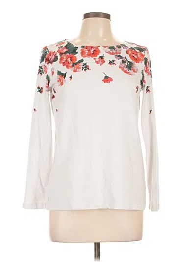 Pre-owned Joules Long Sleeve T-shirt In White