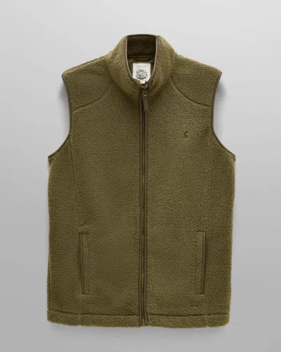Joules Mens Heritage Borg Gilet In Green
