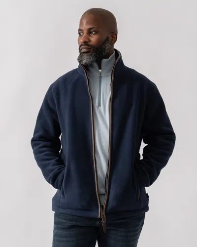 Joules Mens Heritage Full Zip Fleece In Navy