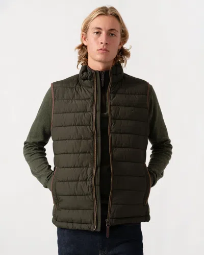 Joules Mens Heritage Padded Gilet In Green