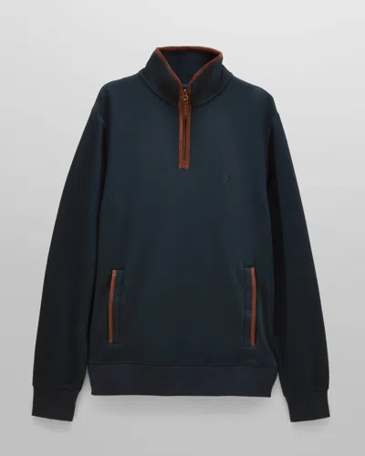 Joules Mens Heritage Sweat 1/4 Zip In Navy