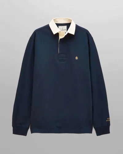 Joules Mens Long Sleeve Rugby Club Shirt In Blue