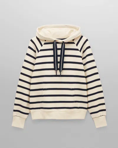 Joules Milbourne Womens Pullover Hoodie In Cream/navy