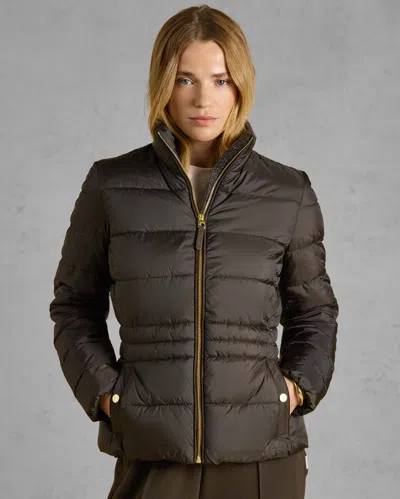 Joules Paddock Womens Showerproof Padded Jacket In Brown
