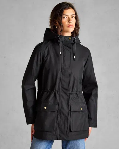 Joules Portwell Womens Raincoat In Black