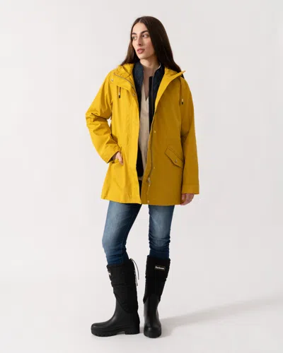 Joules Portwell Womens Raincoat In Gold
